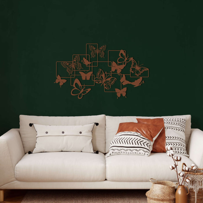 Flock of Butterflies Metal Wall Art - Decor available at Dekadron for $104.90