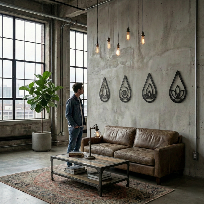 Four Elements Metal Wall Art
