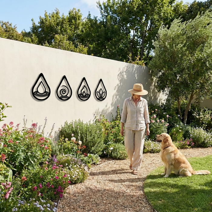 Four Elements Metal Wall Art