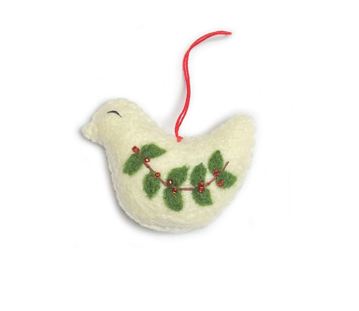 Gamcha - Handmade Christmas Decoration - Dove - Mabel & Fox