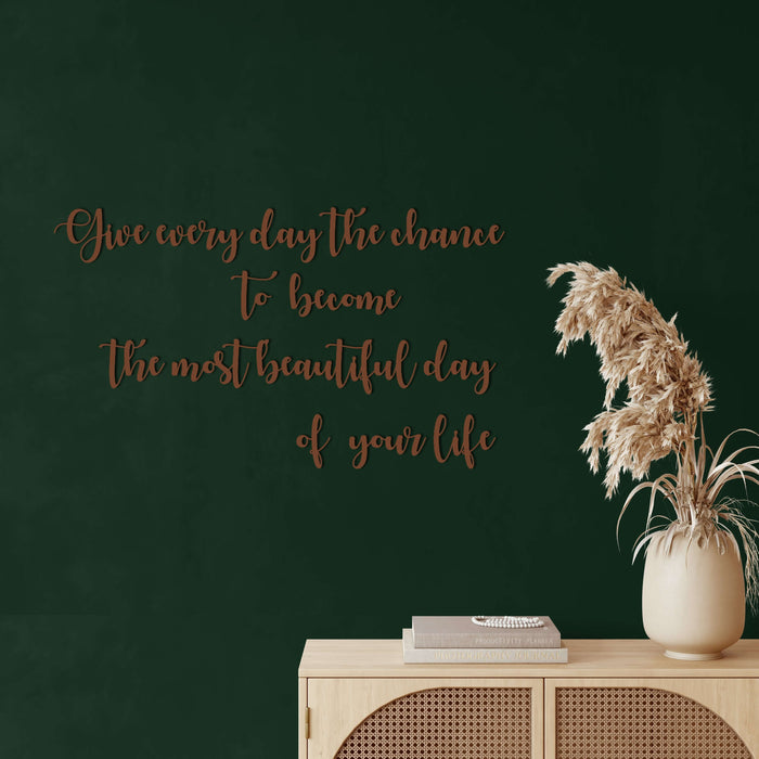 Give Every Day Metal Wall Art - Decor available at Dekadron for $99.90