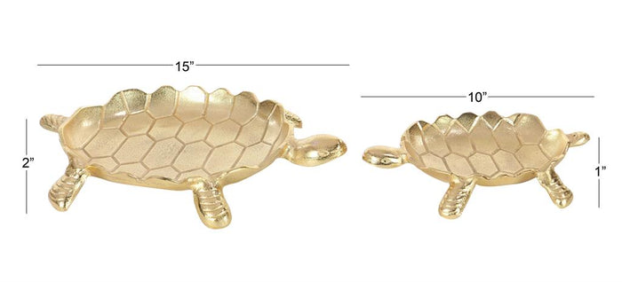 GOLD ALUMINUM COASTAL TRAY