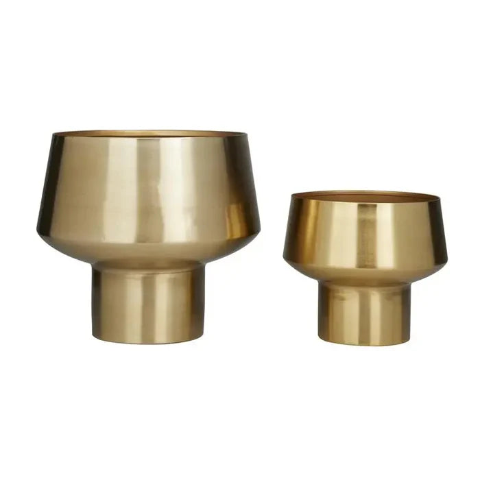 Gold Metal Glam Planter