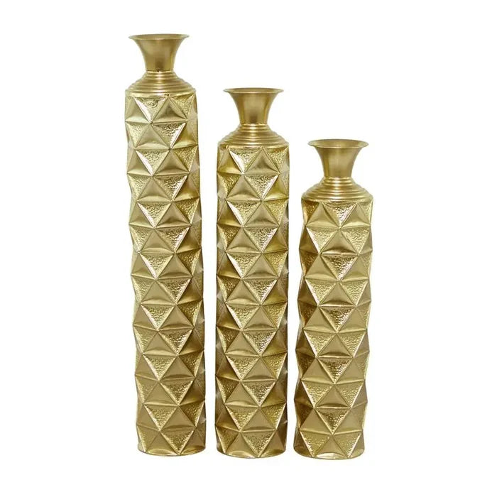 GOLD METAL GLAM VASE