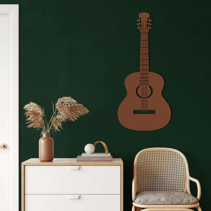 Guitar Metal Wall Art - Decor available at Dekadron for $69.90