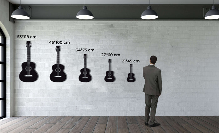 Guitar Metal Wall Art - Decor available at Dekadron for $64.90