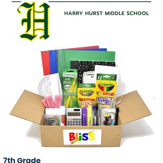 Harry Hurst Middle School 7th Grade School Supply Kit