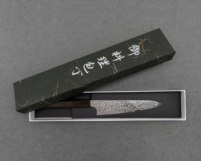 Hatsukokoro "Ginga" ATS-34 Mirror Damascus 150mm Petty