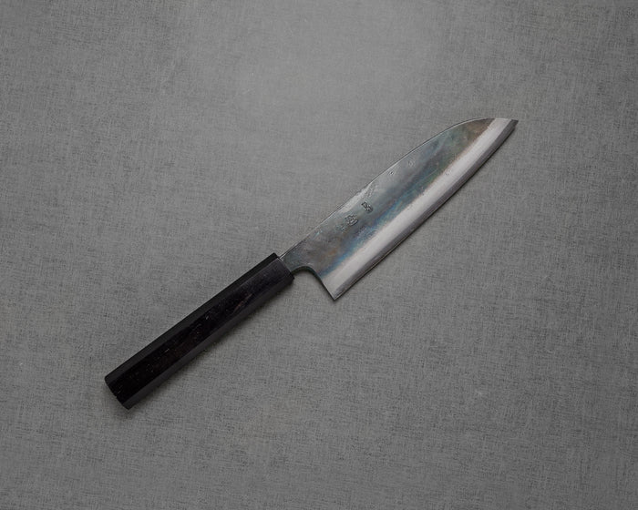 Hatsukokoro "Kokugei" Aogami #1 Kurouchi 165mm Santoku