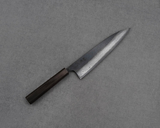 Hatsukokoro "Kumokage" Aogami #2 Kurouchi Damascus Gyuto