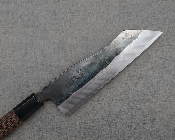 Hatsukokoro "Kuronami" Aogami #2 Kurouchi 165mm Hakata