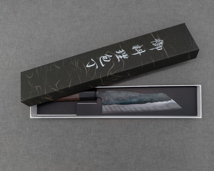 Hatsukokoro "Kuronami" Aogami #2 Kurouchi 165mm Hakata