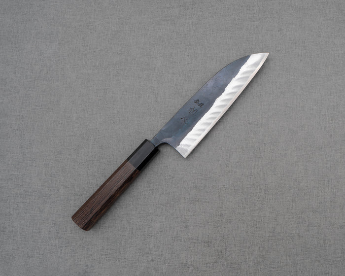 Hatsukokoro "Kuronami" Aogami #2 Kurouchi 165mm Santoku