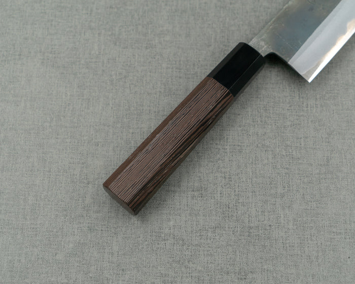 Hatsukokoro / Motokyuuichi Hamono "Kurosagi" Aogami Super 3-Layer Kurouchi 180mm Bunka