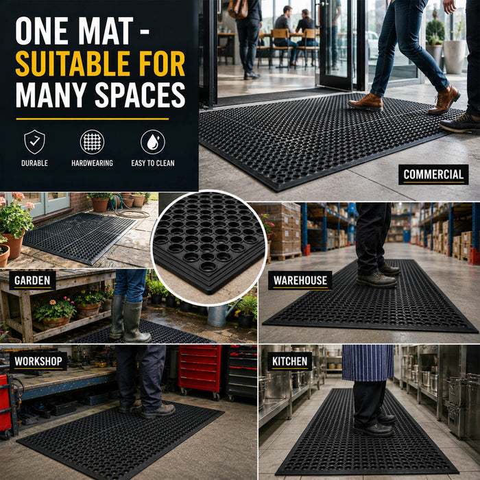 Heavy Duty Entrance Mat - Rubber Ring Floor Mat
