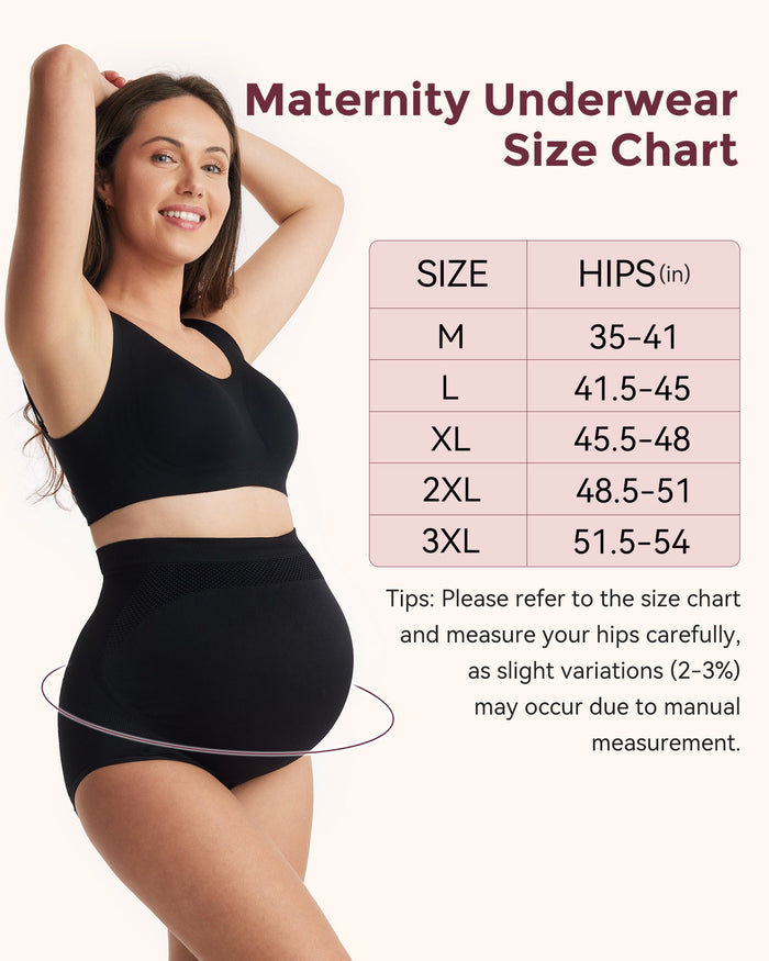 High Waist Pregnancy Seamless Soft Belly Support Panties