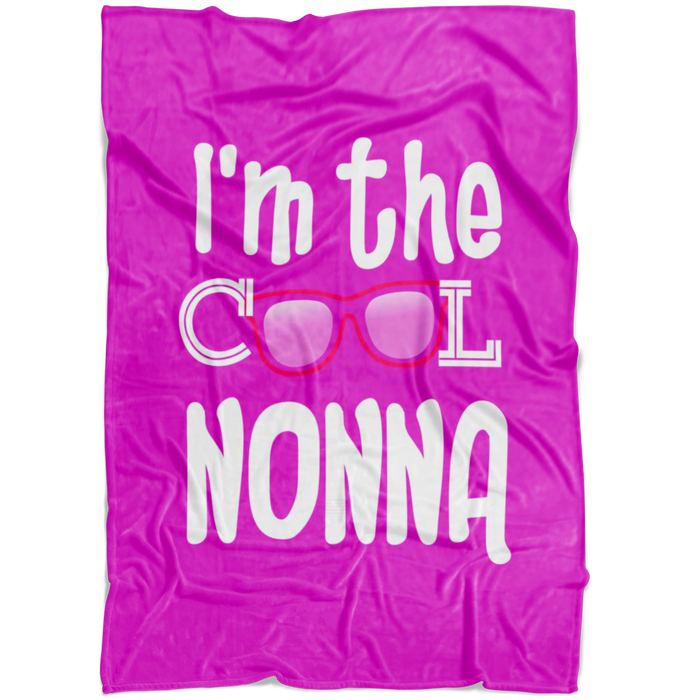 I'm the Cool Nonna Pink Fleece Blanket