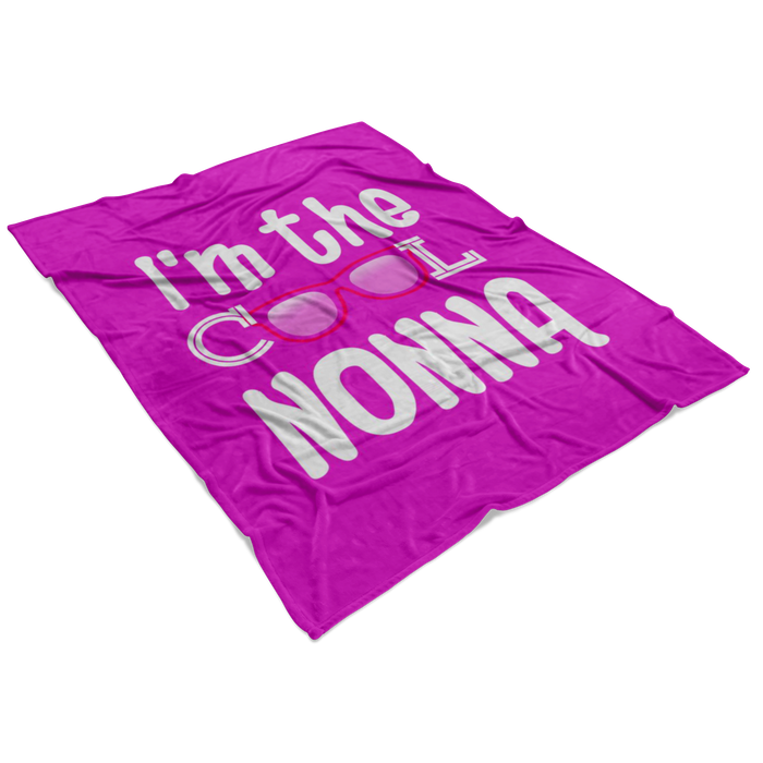I'm the Cool Nonna Pink Fleece Blanket