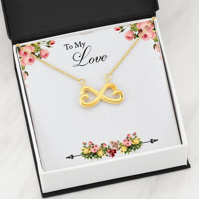 Infinity Hearts Necklace to Sweetheart