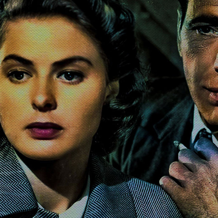 Ingrid Bergman And Humphrey Bogart In "Casablanca" Wall Art Canvas