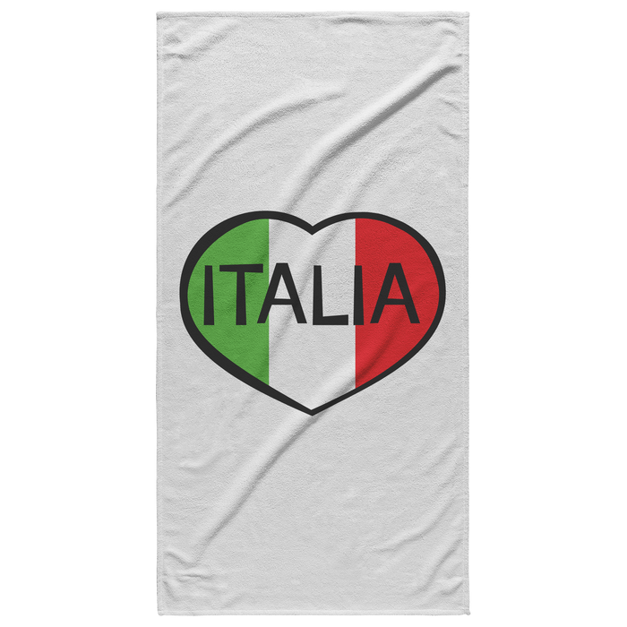 Italia Heart Beach Towel