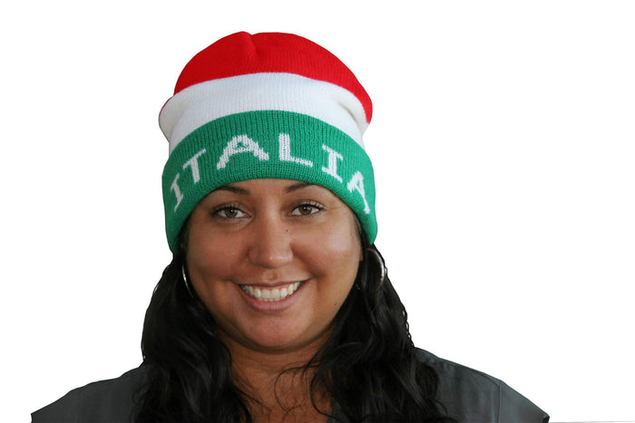 Italia Multi-Color Knit Ski Cap