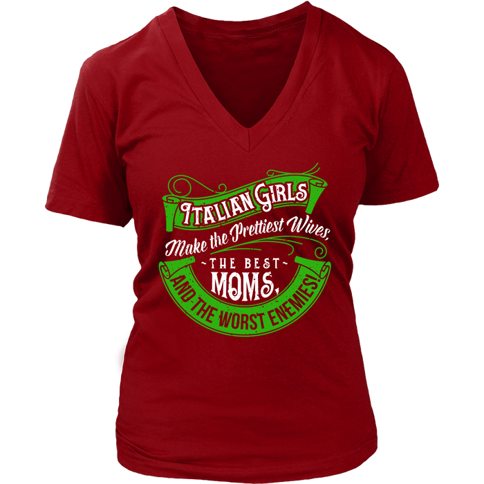 District Womens V-Neck / Red / S