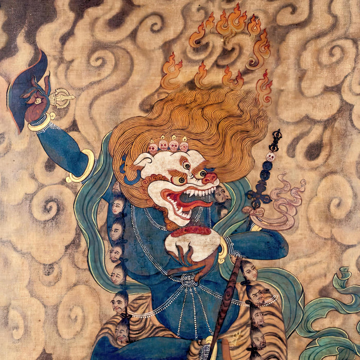Jnana Dakini and The Secret Book of Simhamukha | Tibetan Thangka Mysticism | Meditation Graphic Art T-Shirt