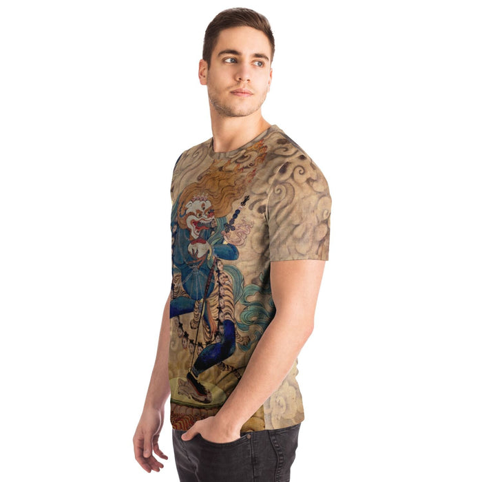 Jnana Dakini and The Secret Book of Simhamukha | Tibetan Thangka Mysticism | Meditation Graphic Art T-Shirt