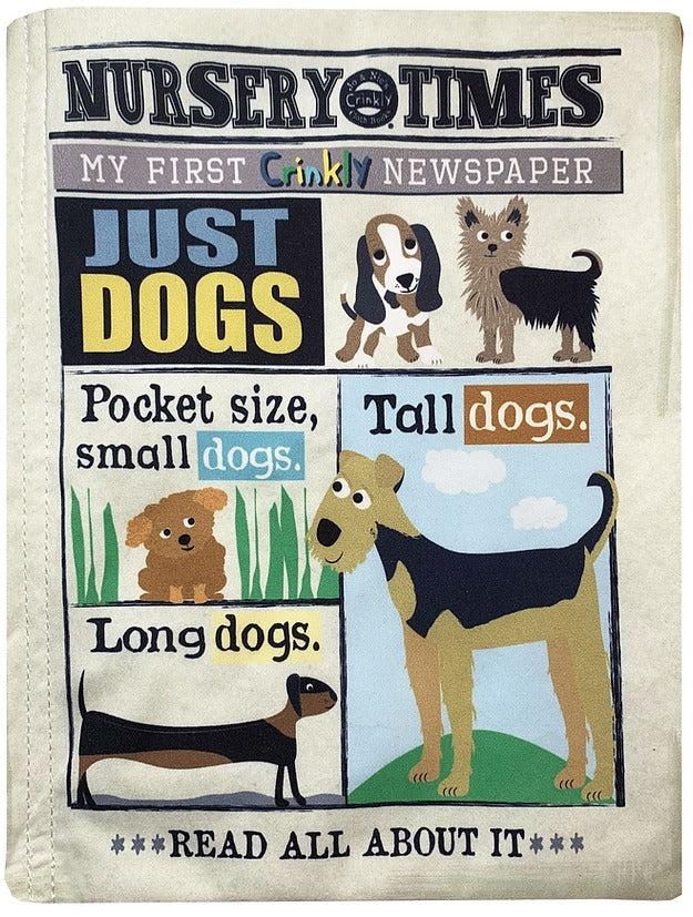 Jo & Nic's Crinkly Cloth Books - Just Dogs - Mabel & Fox