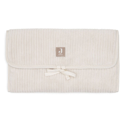 Jollein - Changing Pad With Storage Pockets - Cloudy Rib - Oatmeal - Mabel & Fox