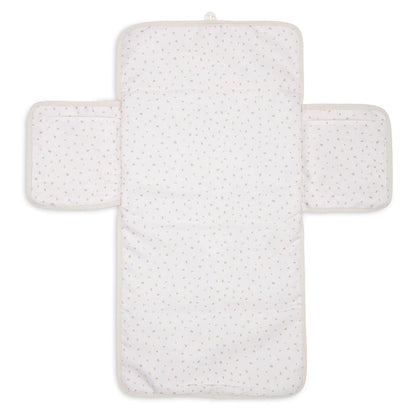 Jollein - Changing Pad With Storage Pockets - Cloudy Rib - Oatmeal - Mabel & Fox
