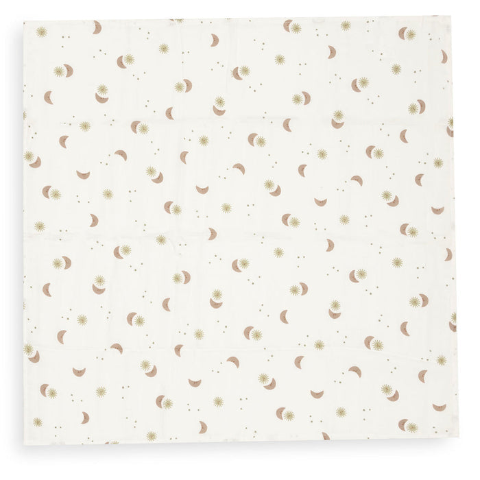 Jollein – Muslin Cloth 70 x 70cm – Over the Moon (3 Pack) - Mabel & Fox