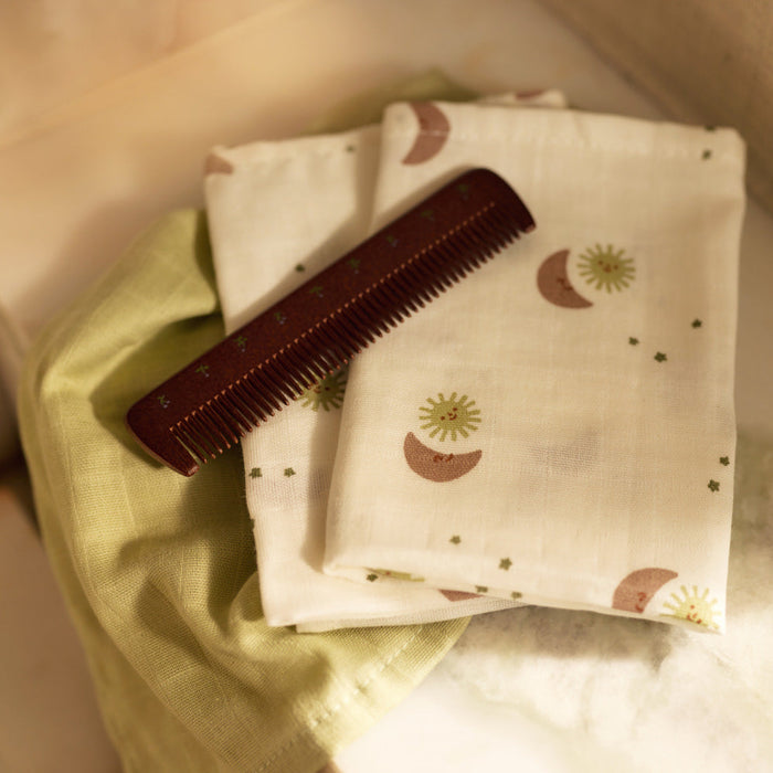 Jollein – Muslin Mouth Cloths 31 x 31cm – Over the Moon (3 Pack) - Mabel & Fox
