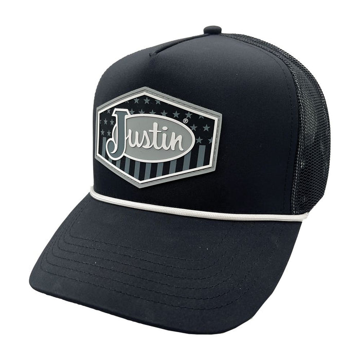 Justin USA Logo (Black) - Trucker Cap