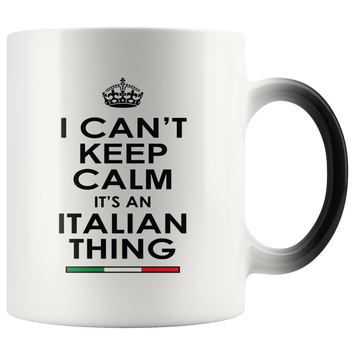 Keep Calm Italian Color Changing Mug
