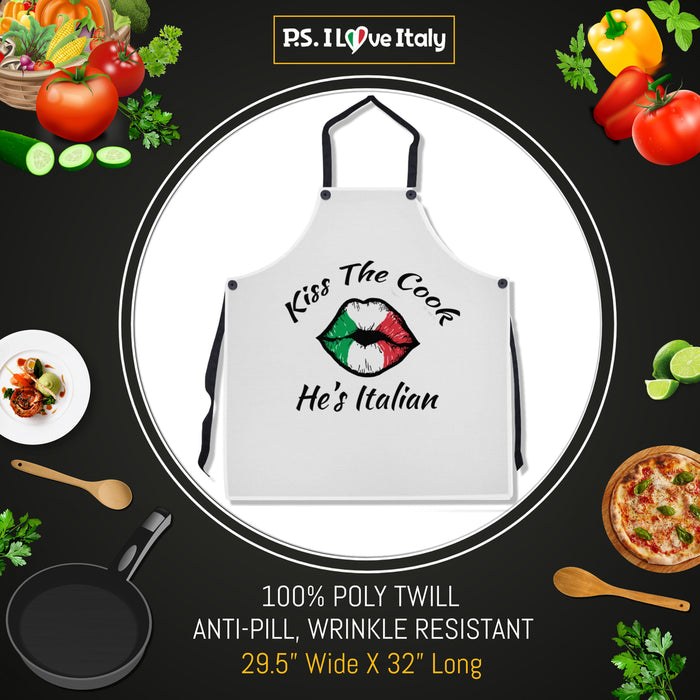 Kiss the Cook He's Italian Apron