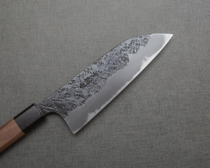 Kisuke Aogami #2 Hon-Warikomi Kurouchi Tsuchime Hon-Kasumi 165mm Santoku