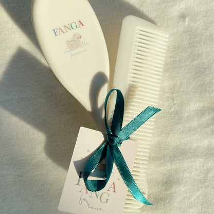 Konges Slojd - Fanga Fontana - Baby Hairbursh Set - Beige - Mabel & Fox