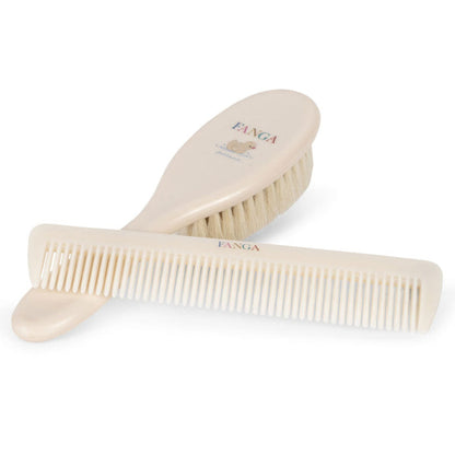 Konges Slojd - Fanga Fontana - Baby Hairbursh Set - Beige - Mabel & Fox