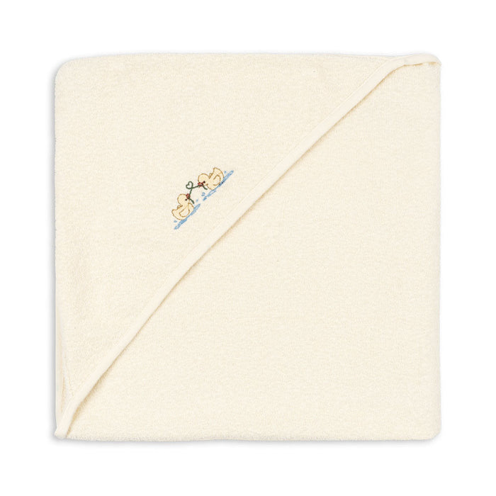 Konges Slojd- Fanga Fontana - Figo Baby Towel - Antique White - Mabel & Fox