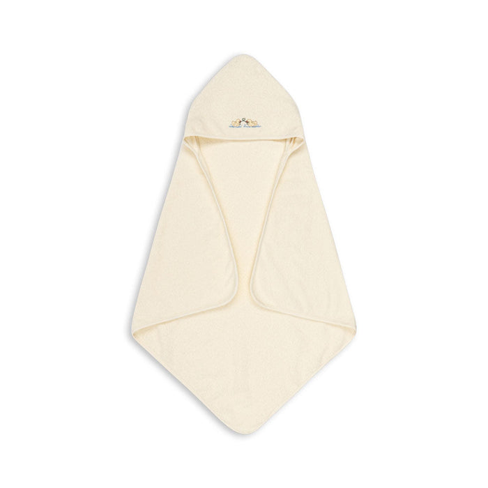 Konges Slojd- Fanga Fontana - Figo Baby Towel - Antique White - Mabel & Fox