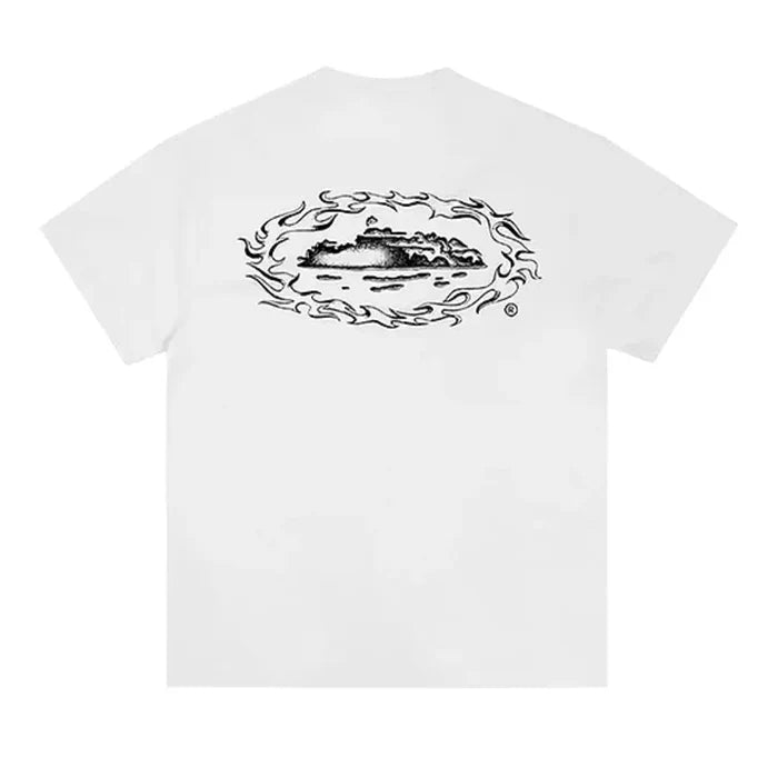 Koszulka Corteiz T-Shirt Fiery Alcatraz Logo White M CORTEIZ Koszulki