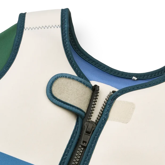 Liewood - Dove Swim Vest w Sleeves - Riverside Multi Mix - Mabel & Fox
