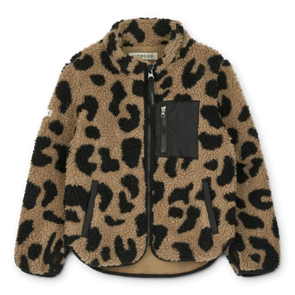 Liewood - Nolan Pile Jacket - Mega Leo / Oat Mix - Mabel & Fox