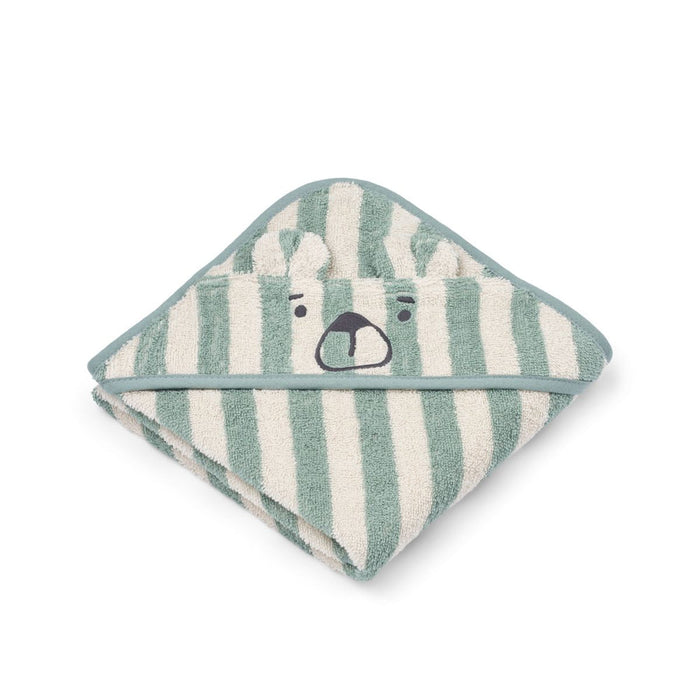 Liewood – Albert Hooded Towel – Peppermint - Mabel & Fox