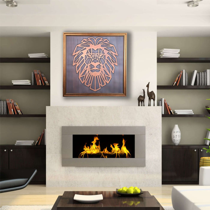 Lion Head Copper Wall Art - Artwork available at Dekadron for $79.90