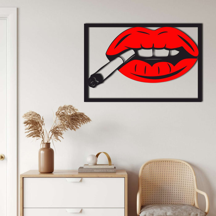 Lips Metal Wall Art - Decor available at Dekadron for $69.90