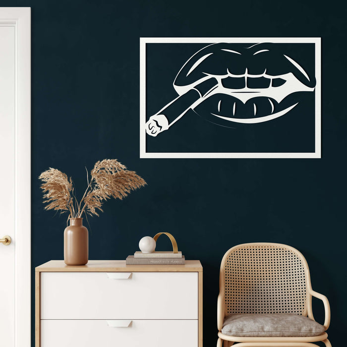 Lips Metal Wall Art - Decor available at Dekadron for $74.90