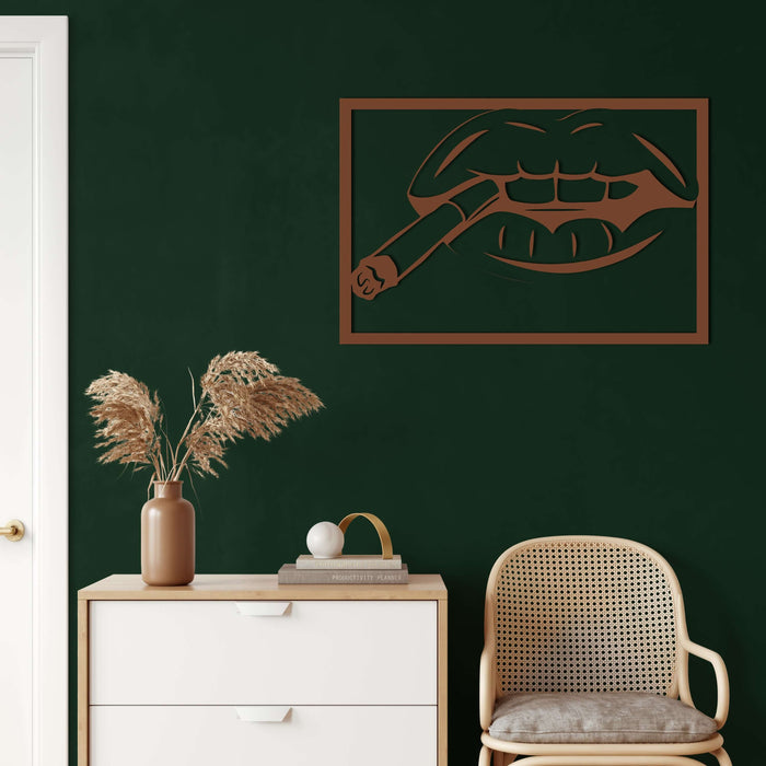 Lips Metal Wall Art - Decor available at Dekadron for $74.90